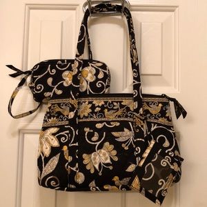 Vera Bradley Small Tote in retired Yellow Bird
